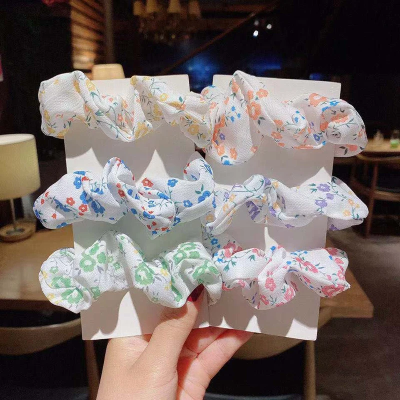 

Korean Style Hair Rope Ponytail Girls Hair Accessories Scrunchies For Women Girls Colorful Fashion Large Intestine Hair Tie