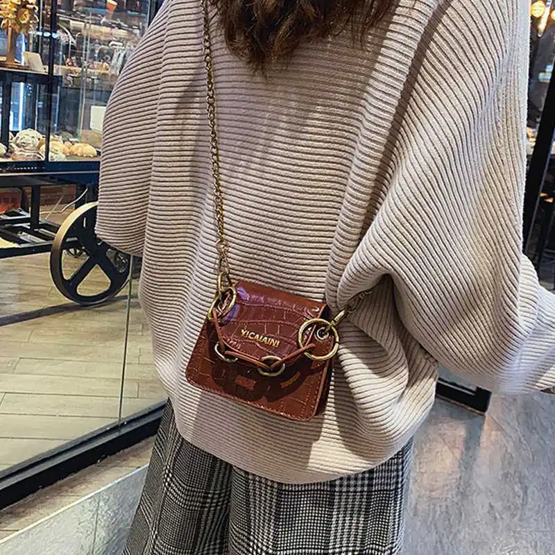 

Women's Chain Crossbody Bag Coin Purse Shoulder Bag Fashion Casual PU Leather Flap Bag Handbags