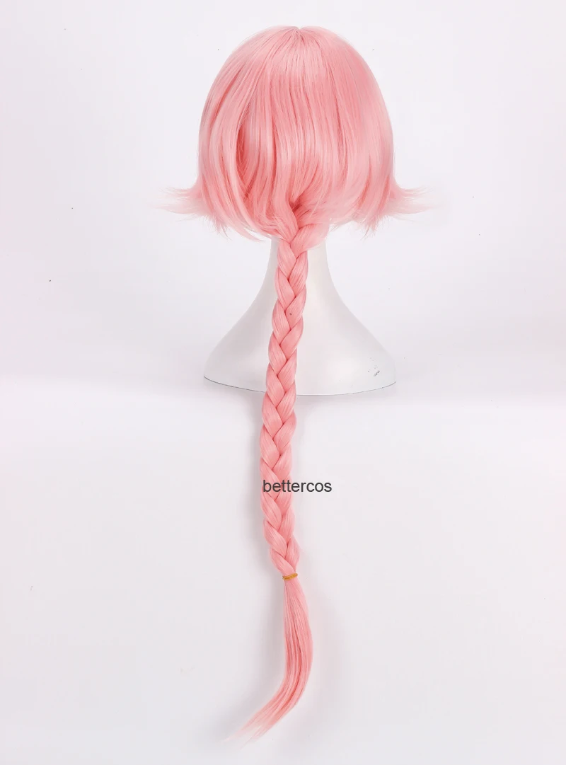 Парик для косплея астолфо из фильма Fate термостойкий синтетический розовый с