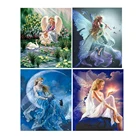 5D алмазная живопись ангельская девушка, сделай сам, алмазная вышивка из бисера, вышивка крестиком, ручная работа, хобби и ремесла, Алмазная мозаика, картина