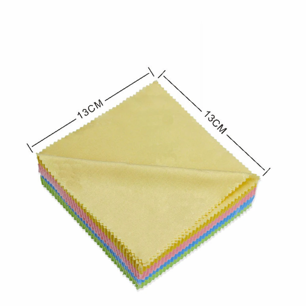 

10pcs Cleaner Clean Glasses Lens Cloth Wipes For Sunglasses Microfiber Eyeglass Cleaning Cloth For Camera Computer Color Random