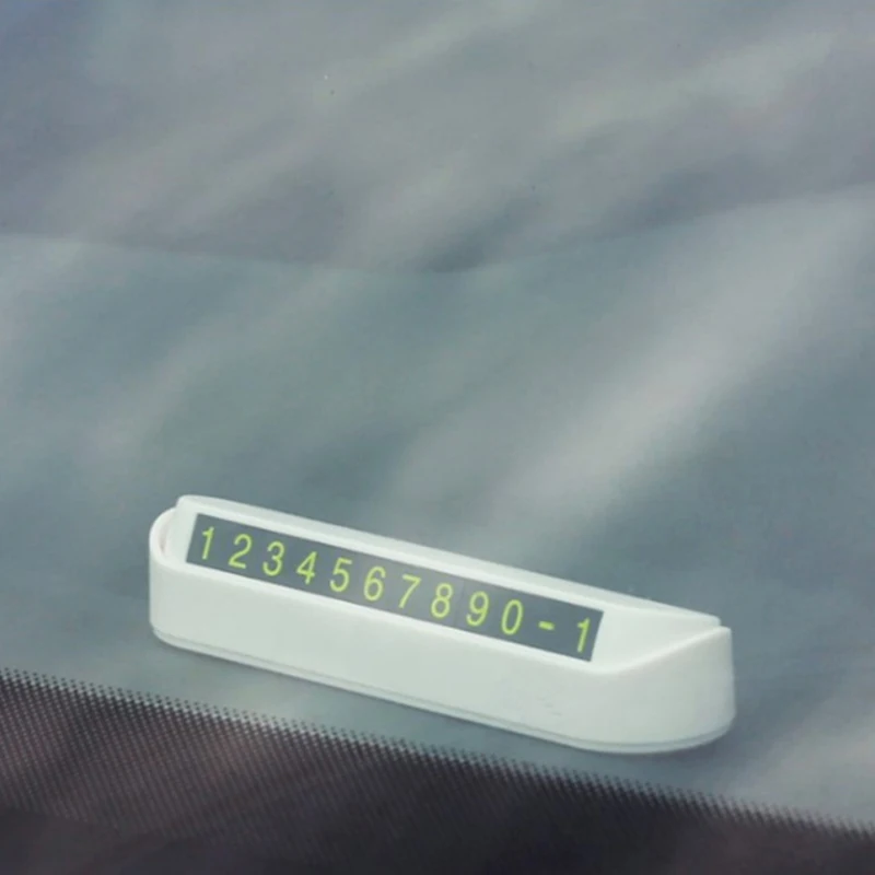 Автомобильный Стайлинг карточка с телефоном для временной парковки номерная