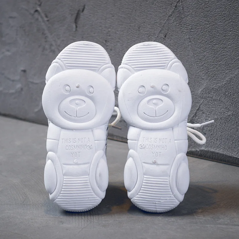 Kids Shoes for Big Girl Breathable Mesh Running Cute Bear Sole Children Mini Melissa Boys Toddler Sneakers Trainer | Детская одежда и