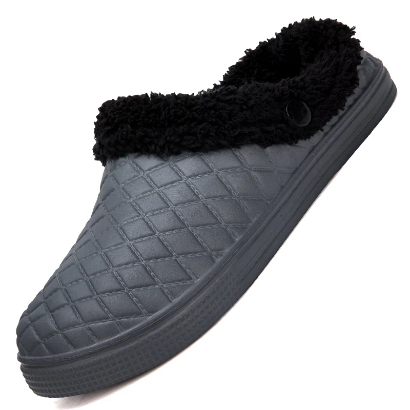 Модная хлопковая обувь мужские плюшевые тапочки для влюбленных хлопковые мягкие