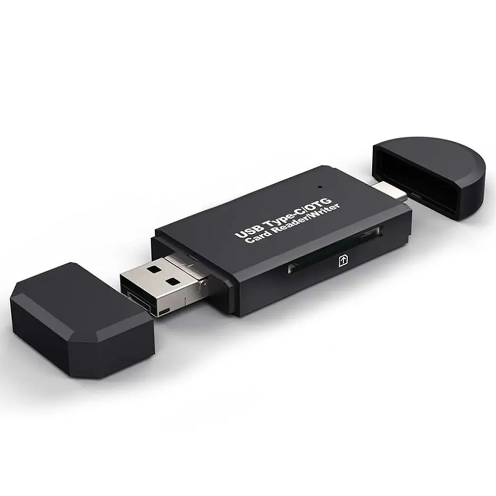 

Многофункциональный OTG кардридер двойного назначения Type-c, Мини TF-камера, безопасная цифровая карта для компьютера, телефона Android
