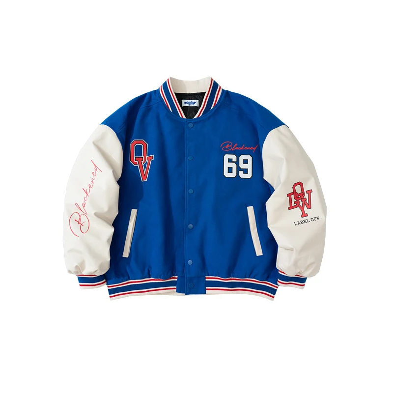 Мужская зимняя куртка бейсбольная модная винтажная куртка-бомбер для подростков