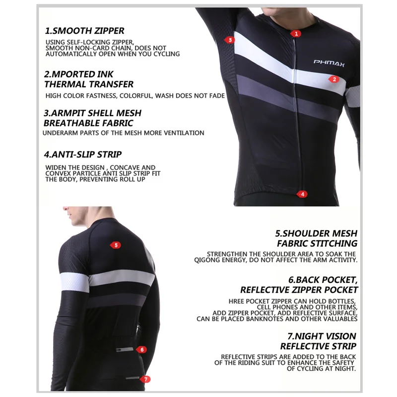 Мужская велосипедная одежда PHMAX велосипедные рубашки быстросохнущая Джерси с