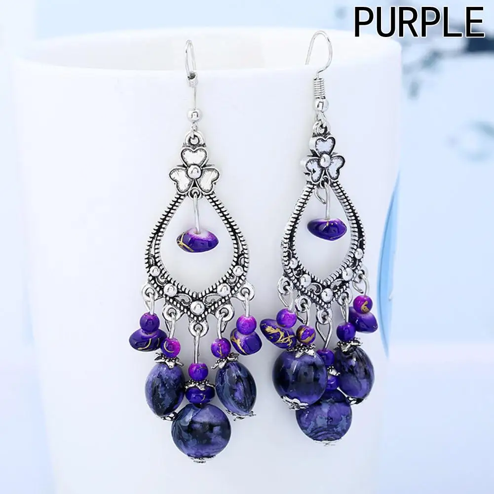 Женские винтажные серьги подвески Boho длинные висячие в богемном стиле