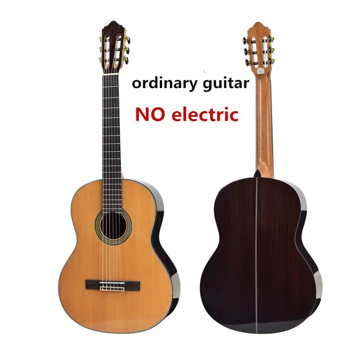 TR-CG56S ordinary Классическая акустическая гитара 36 39 дюймов Топ сплошной Электрический Highgloss 6 струн pick Up ель кедр орех палисандр красное дерево - Цвет: TR-CG56S ordinary