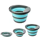 Складное ведро, портативное складное ведро, контейнер для воды с прочной ручкой для дома, пешего туризма, Походов, Кемпинга на открытом воздухе