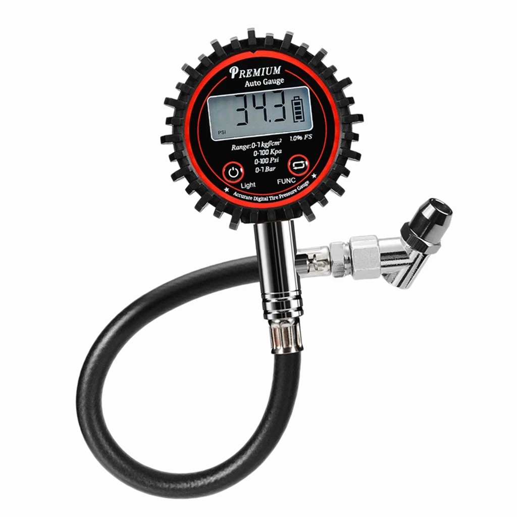 

100 PSI цифровой Воздушный давление Guage надувной резиновый воздушный шланг для автомобиля грузовика