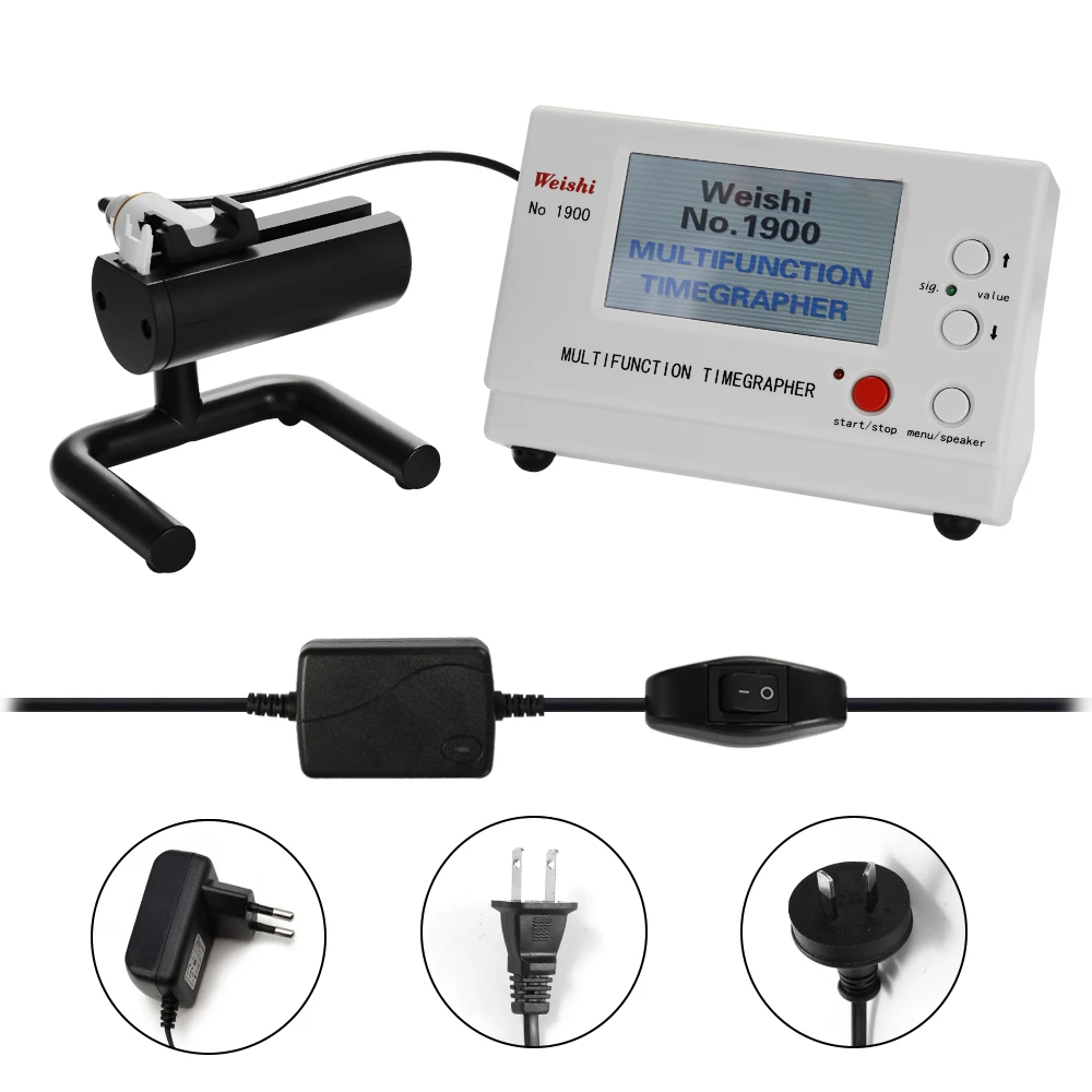 

Weishi Mechanical Watch Timing Tester Machine Multifunction Timegrapher NO. 1900 Auto Calibration Timer Machine