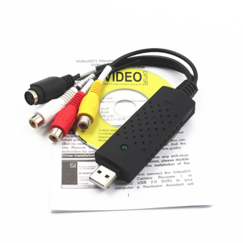 USB адаптер для видеозахвата с захватом чипсетом U tv 007 tv DVD VHS аудио Захват S-Video USB адаптер конвертер Поддержка Win7