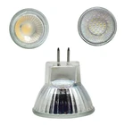 Светодиодный точечный светильник 10X MR11, приглушаемая COB Светодиодная Лампочка теплого и холодного белого света, 220 В, 220 В, 12 В, SMD3014, 5 Вт, 7 Вт