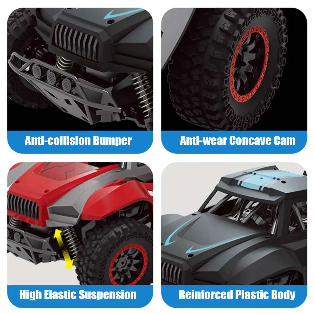 1/12 RC автомобиль 4WD дистанционное управление высокоскоростной автомобиль 2,4 ГГц электрический RC игрушки гусеничный грузовик багги внедорожные игрушки Дети Suprise подарки