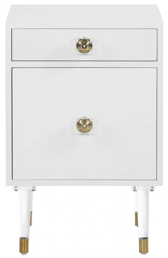 

2021 New Solid Acrylic Legs 2 Storage Bedside Cabinet handle Locker Simple Bedroom Bedside Cabinet Nightstand Bedroom Furniture