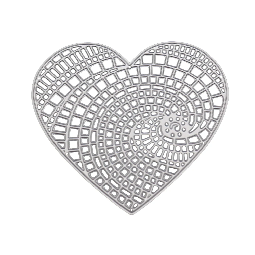 Rainbow Heart Love Metal Cutting Dies for Scrapbooking Card Making DIY Album Paper Decorative Craft Embossing Die Cuts New