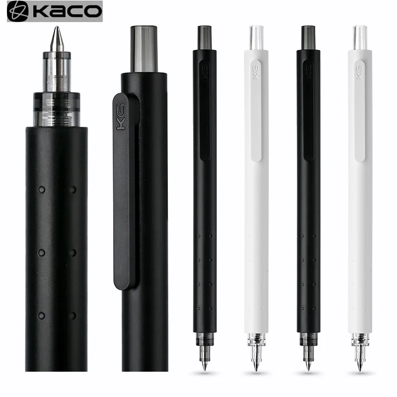 

kaco Rocket Gel Pen 0.5MM Black/Navy Blue ink Press Pen Fast Dry Sign Pen Gel-ink Stationery For Office School/KACO Refills