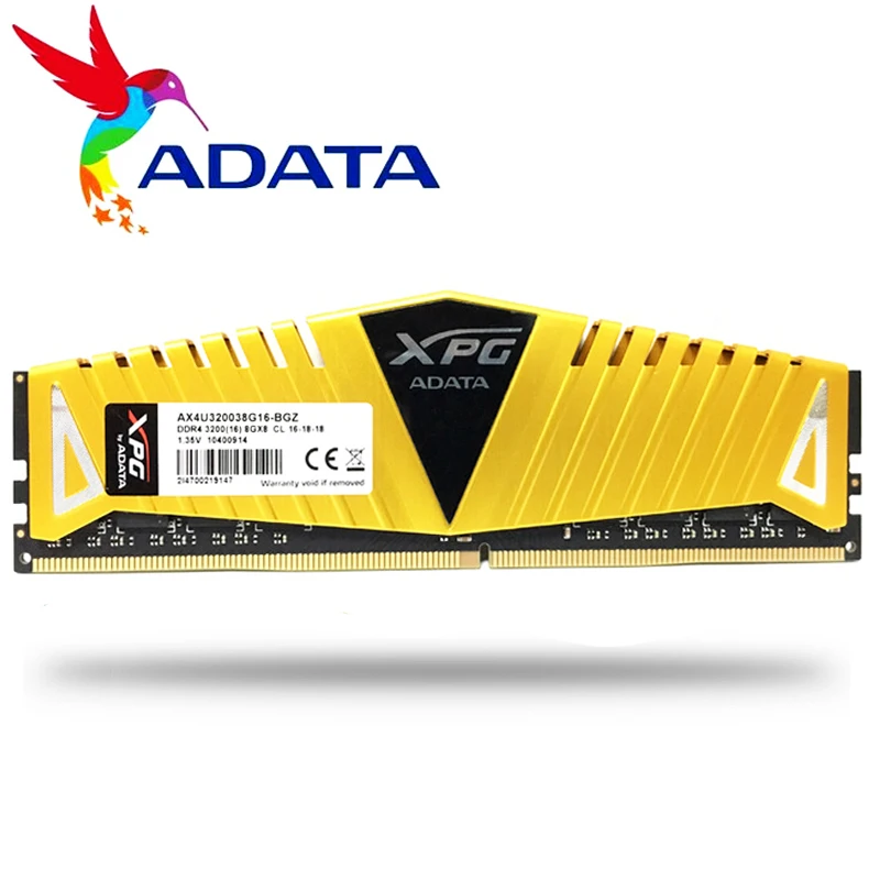 ADATA XPG Z1 DDR4 8 Гб 16 PC4 3000 МГц оперативная память для ПК DIMM 288Pin ОЗУ настольного