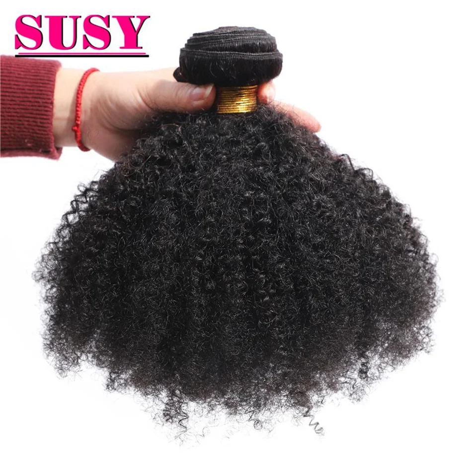 

SUSY 100 Greams Afro Kinky Curly Bundles Mongolian Human Hair Extensions For Wholesale Price Remy Hair 10/20 Pcs/Lot 8-30 Inches