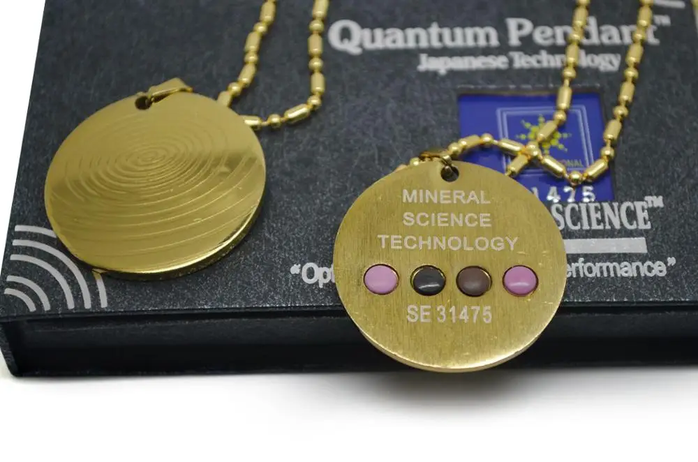 Бесплатная доставка 12 шт./лот золото нержавеющая сталь Квант энергии скалярный