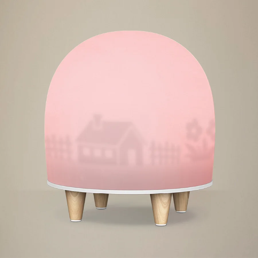 

DIY creative silhouette of small night lamp three gear dimming and clapping lamp USB charging colorful silicone lampA326