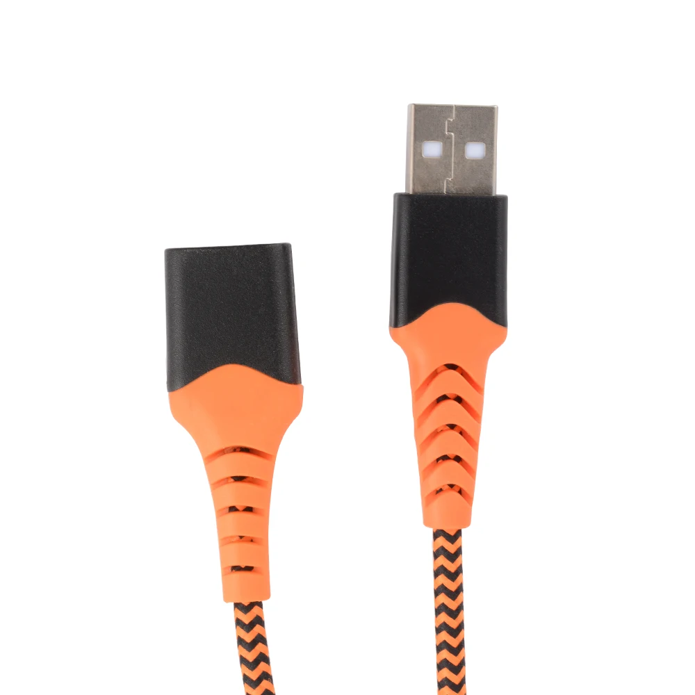 

USB Female to HDMI Video HDTV Adapter Cable Orange Braided Nylon Wire AC1581#50