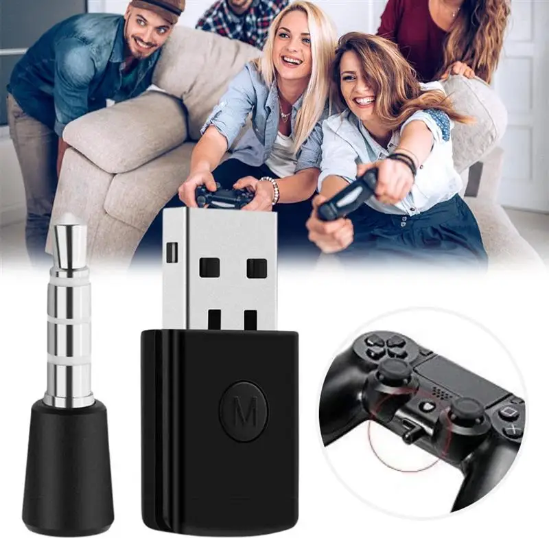 

Bluetooth USB-адаптер для PS5/PS4 с ручкой и микрофоном