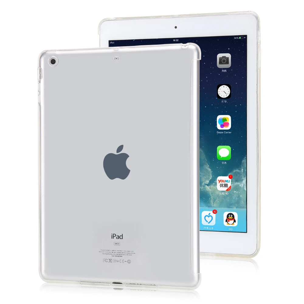 Чехол для планшета iPad Mini 5 2019 Силиконовый ТПУ прозрачный тонкий 4 3 2 1 чехол