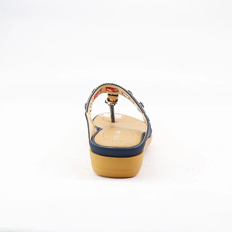 

Non-Slip Sandals 2021 New Sandals for Women Retro String Bead Sandals Summer Wedges Beach Shoes Flock Light Soft