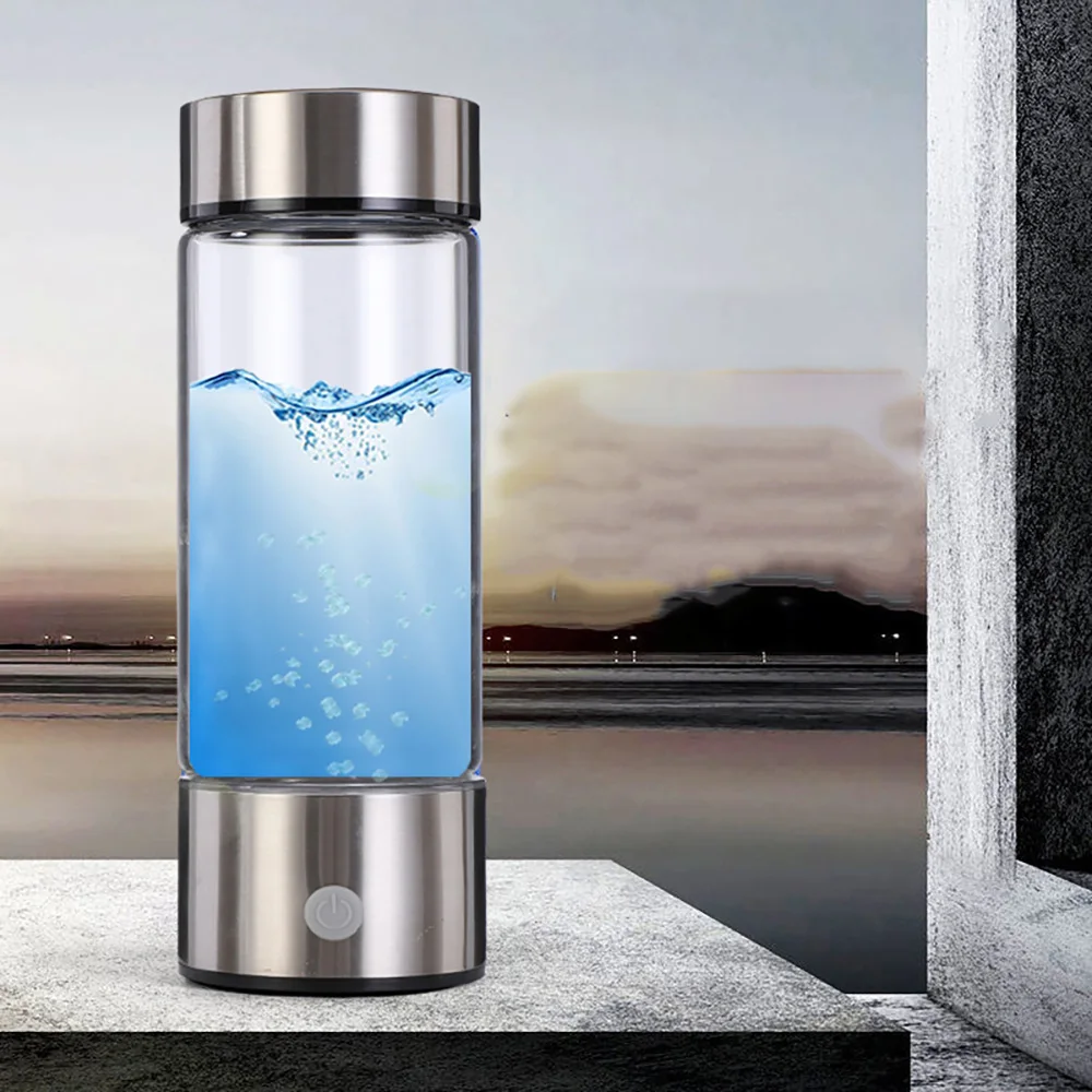 

420ML Portable Hydrogen Rich Water Maker Ionizer Generator Bottle Cup USB