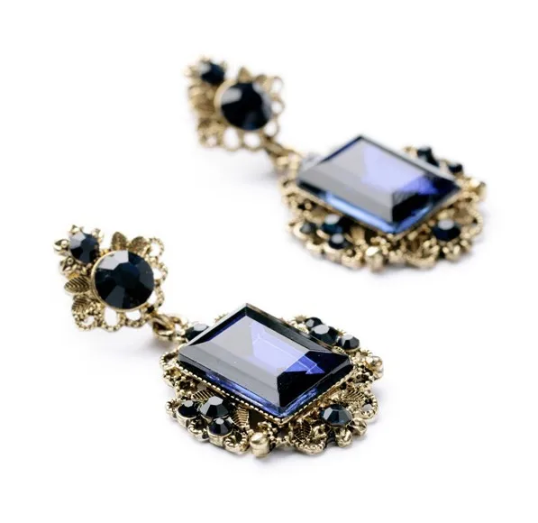 Геометрические Квадратные блестящие висячие серьги с кристаллами эффектные для