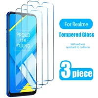 3pcs tempered glass for realme xt c3 c11 c17 c21 x50 x50m x2 pro 5g q screen protector for realme 6 7 8 pro 5g 6i x7 7i 6s glass