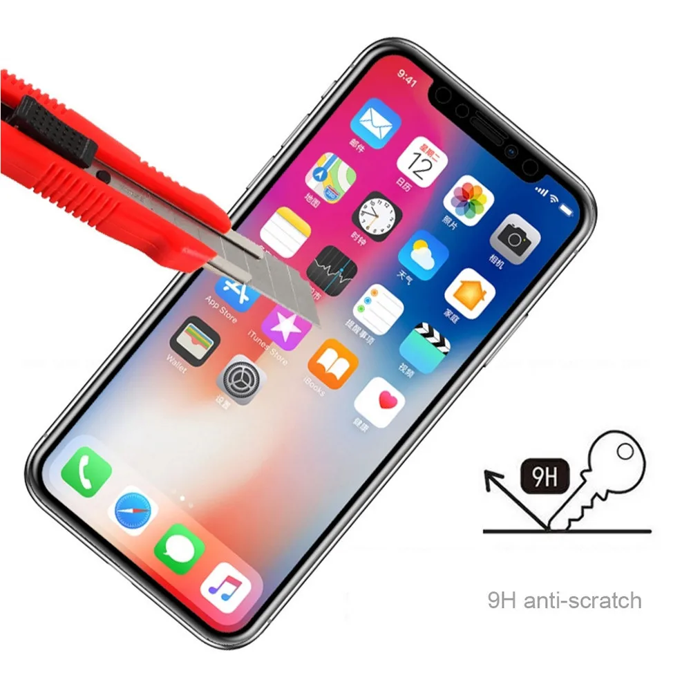 Ouhaobin пленка из закаленного стекла для iphone 11 6 1 дюймов защитная экрана с полным