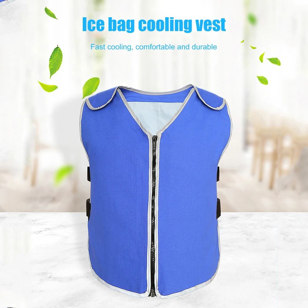 

Ice Cooling Vest for Men Women Outdoor Working Evaporative Ice Vest Sports Welding Restaurant Kitchen Working Clothes