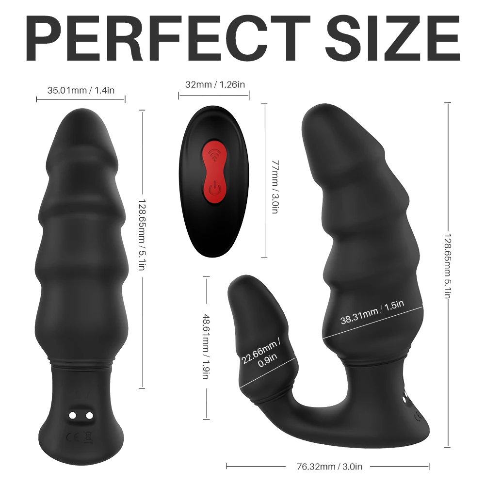 PHANXY Prostate Massager Anal Plug For Men Butte Vibrating Male Masturbator Adult Sex Toys Wireless Remote Vibrato |
