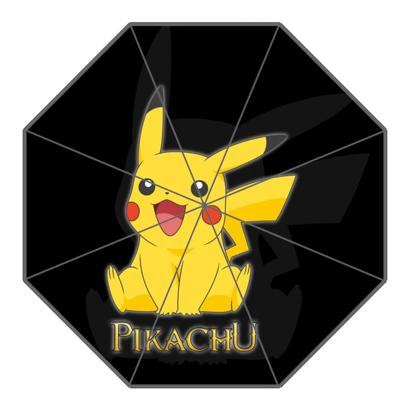 18 P# Pikachu Pokemon Зонт с индивидуальным принтом складной зонт от солнца и дождя для путешествий неавтоматический декоративный зонт высокого качества - Цвет: 18
