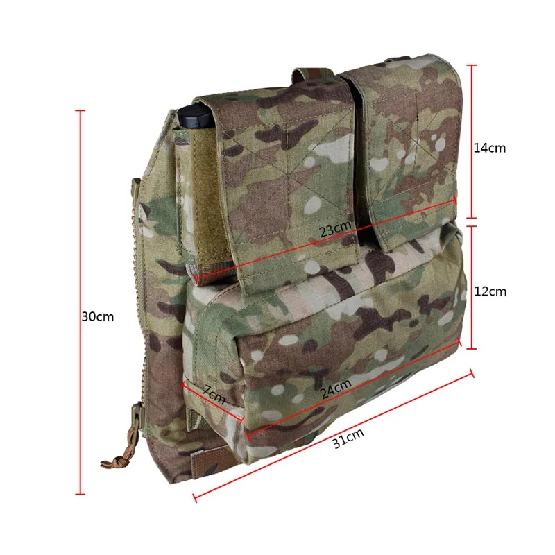 Тактический жилет TMC на молнии задняя Сумка карман для панели атаки Мультикам