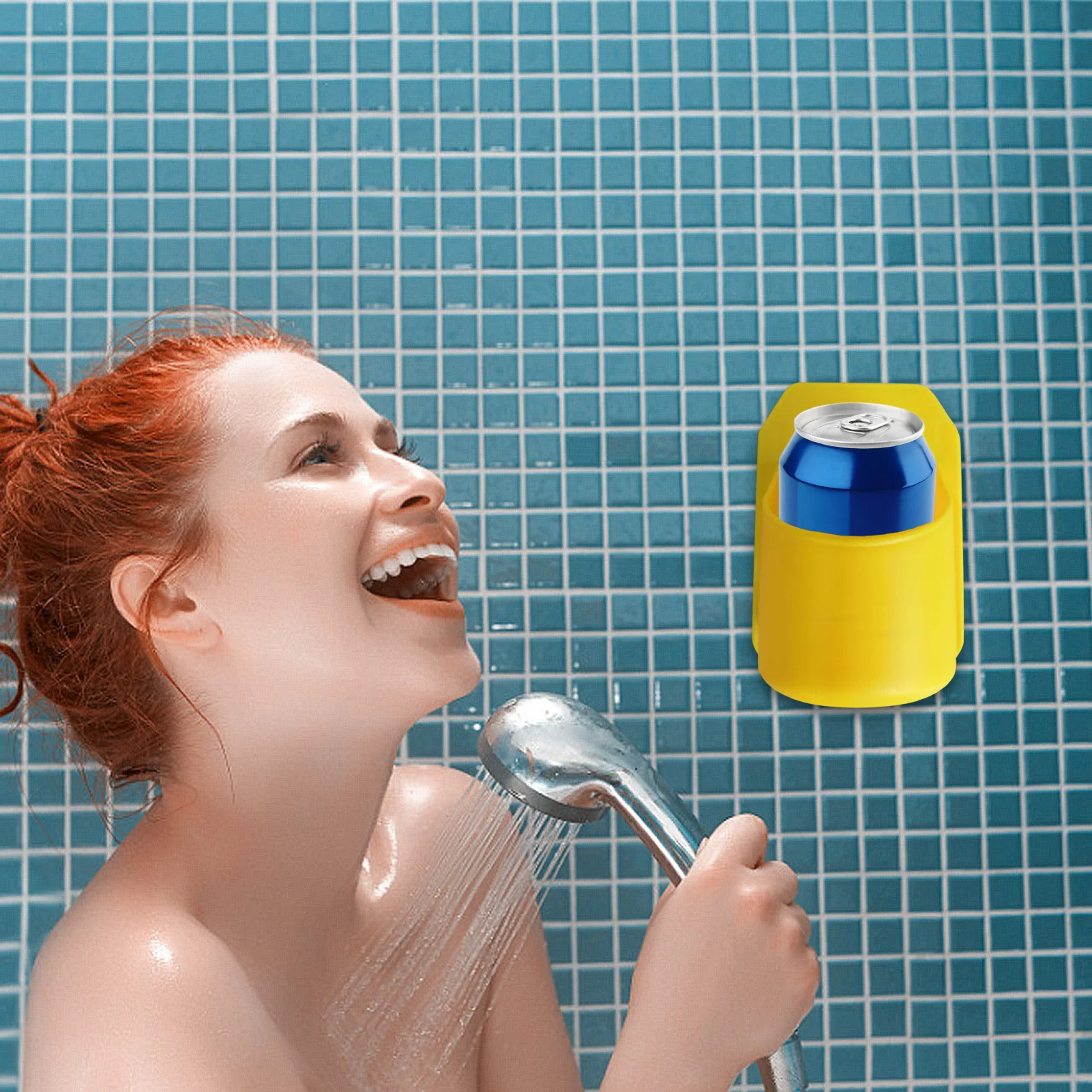 

2021 New Convenient ABS Wall Mounted Portable Shower Drink Cup Holder Free Hand Bath Beverage Holder Perfect Gifts
