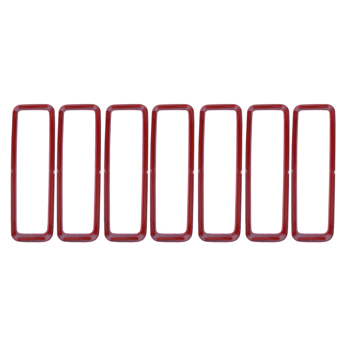 

7pcs Red Front Engine Hood Exterior Air Conditioning AC Inlet Vent Trim Cover Fit for Jeep Wrangler JL 2018 2019 2020