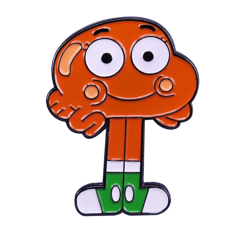 Gumball Дарвин Эмаль Булавка Watterson удивительный мир брошь мультфильм шоу аксессуар |