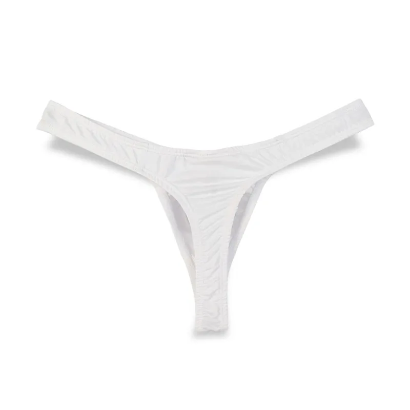 3PCS Men Underwear Thongs and G Strings Sexy Gay Jockstrap Men's Underwear Smooth Ice Silk Briefs Mens T Back Thong Panties