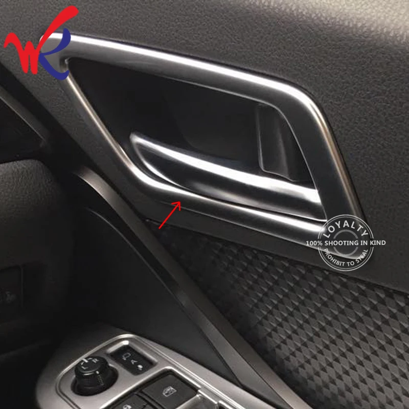 Чехол для Toyota C HR 2016 2017 2018 внутренняя дверная ручка чаша объемная отделка матовые