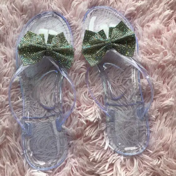 Женские шлепанцы с бантом сандалии перфоратором на лето 2019|Тапочки| |