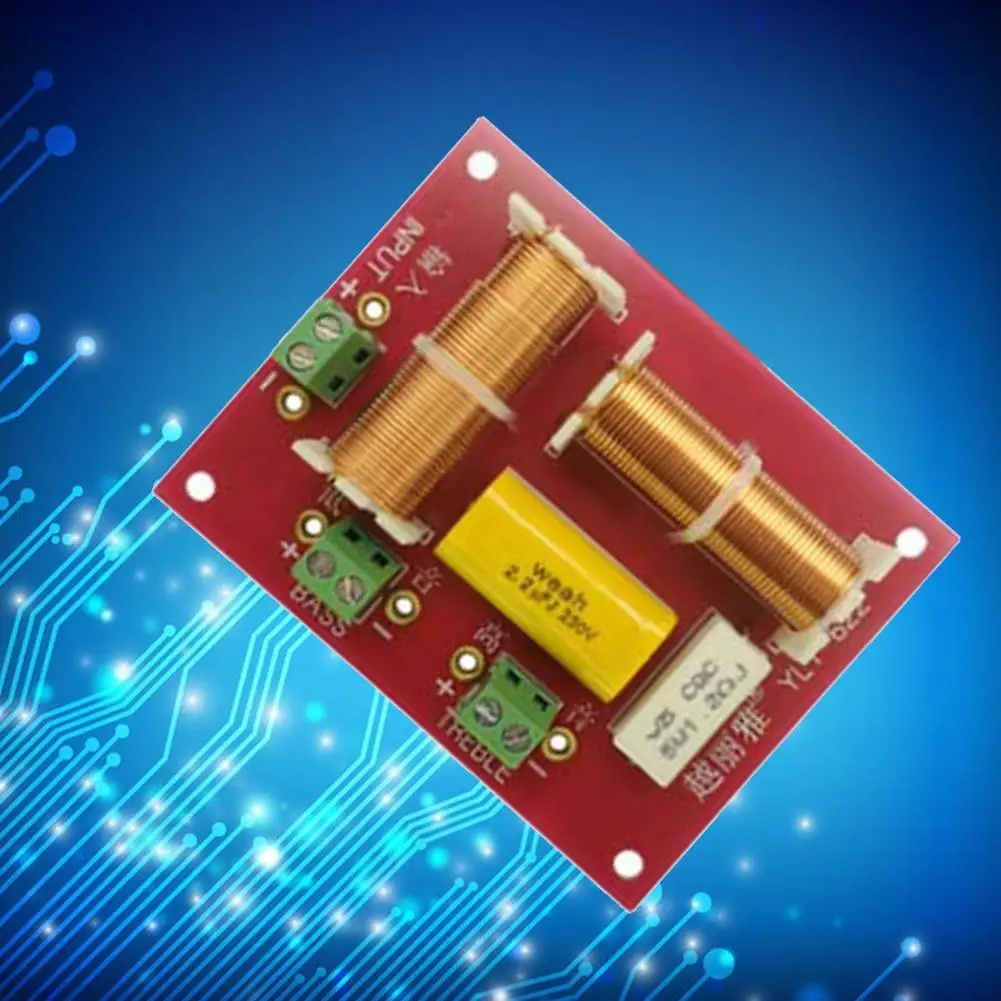 

Ajustable 200W 3 Way Audio Speaker Crossover Treble Bass Crossover Frequency Speakers Filter Midrange Divider Independent V9W5