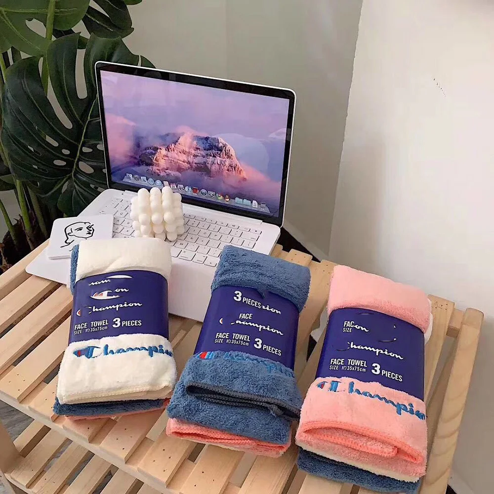 

Towel 3-piece set high density coral velvet soft skin friendly absorbent strong face towel for men and women adults and children