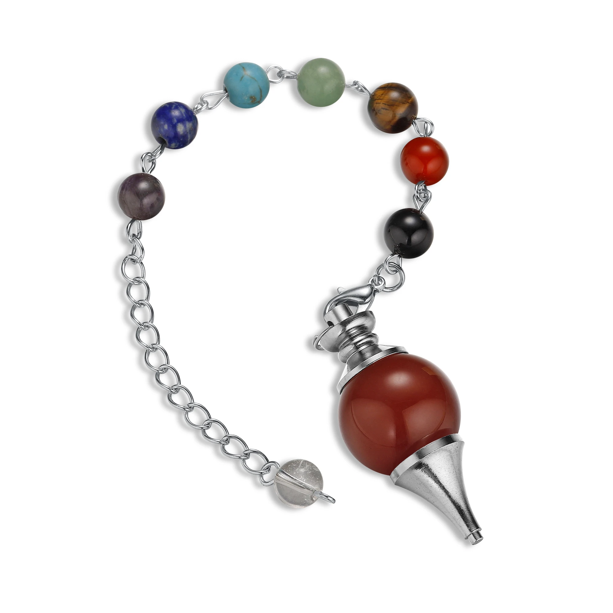 Натуральный камень рейки маятник Ангел баланс Рождественская елка кулон