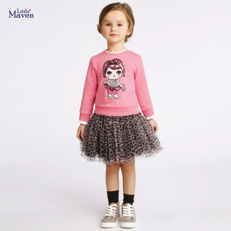 

Свитшот для маленьких девочек, х/б, с принтом