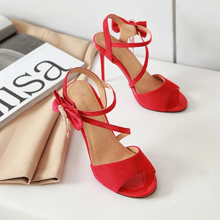 Сандалии женские на высоком каблуке босоножки оверсайз 11 15 размеров обувь с