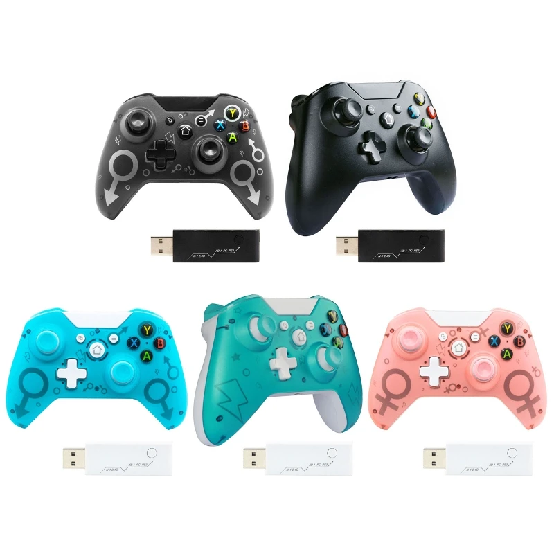 

2.4GHz Wireless Game Controller Joystick Gamepad Vibration for PS4 PS3 Win7/8/10 62KA